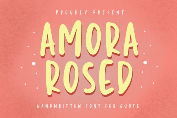 Amora Rosed: A Handwritten Font That Brings Personality to Branding