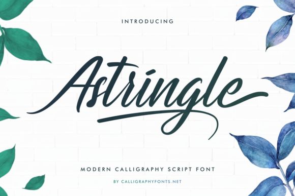Astringle: A Refined Handwritten Font for Elegant Editorial Design