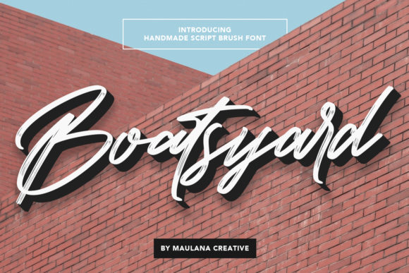 Boatsyard: A Brushed Handwritten Font That Brings Personality to Branding