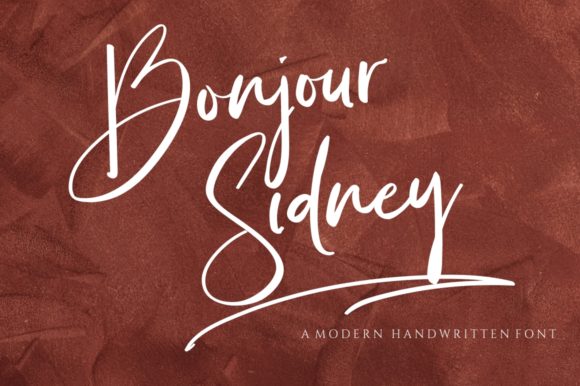 Bonjour Sidney: Elevating Brand Identity with a Refined Script Font