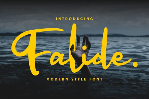 Falide: A Handwritten Font That Elevates Editorial Design