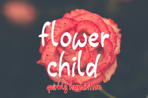 Flower Child: A Trendy Script Font for Crafters and Product Designers