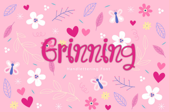 Grinning: A Romantic Script Font for Campaigns
