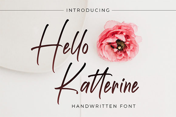 Hello Katterine: A Handwritten Font for Modern Web Design