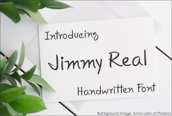 Jimmy Real: A Handwritten Font for Authentic Branding