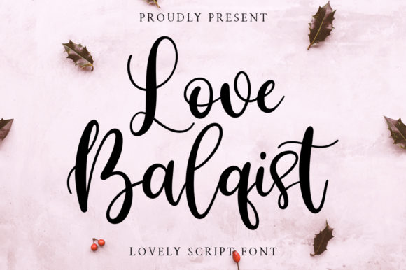 Love Balqist: A Modern Calligraphy Font for Makers and Creative Sellers