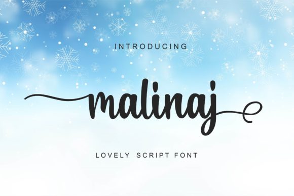 Malinaj: A Handwritten Script Font for Modern Web and Brand Design