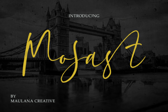 Mosast: Elevating Campaign Visuals with Elegant Script Typography