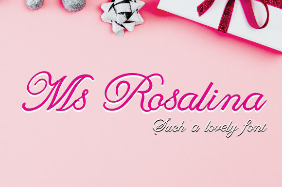 Ms Rosalina: A Modern Script Font for Editorial Design