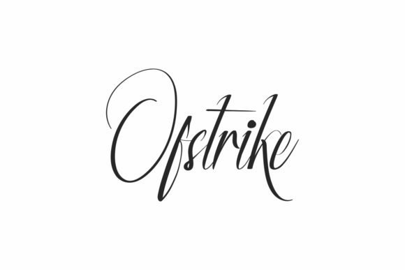 Ofstrike: A Handwritten Font for Editorial Elegance