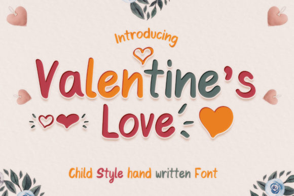 Valentine s Love: A Handwritten Font for Web Design