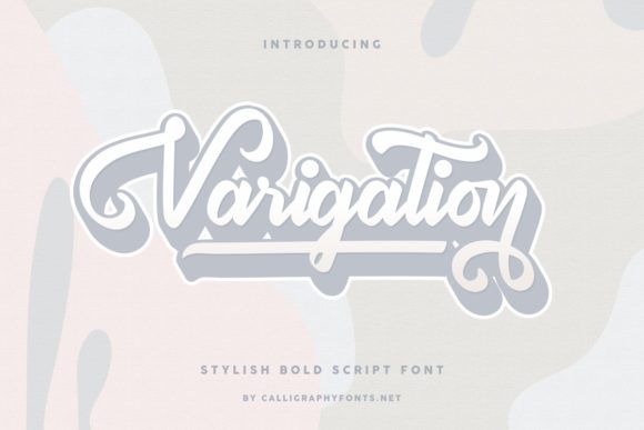 Varigation: A Bold Handwritten Font for Web Design