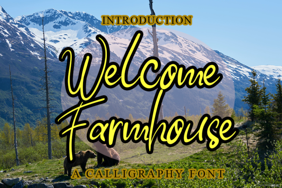 Welcome Farmhouse: A Friendly Script Font for Cohesive Branding