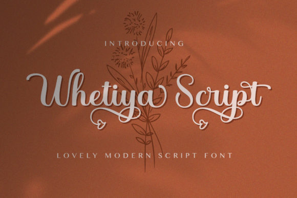 Whetiya: A Romantic Handwritten Font for Modern Web and Digital Design